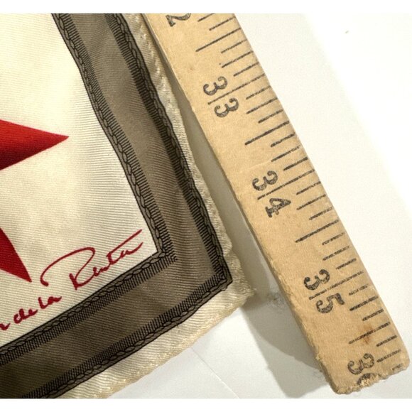 OSCAR DE LA RENTA Vintage Silk Scarf - Picture 11 of 11